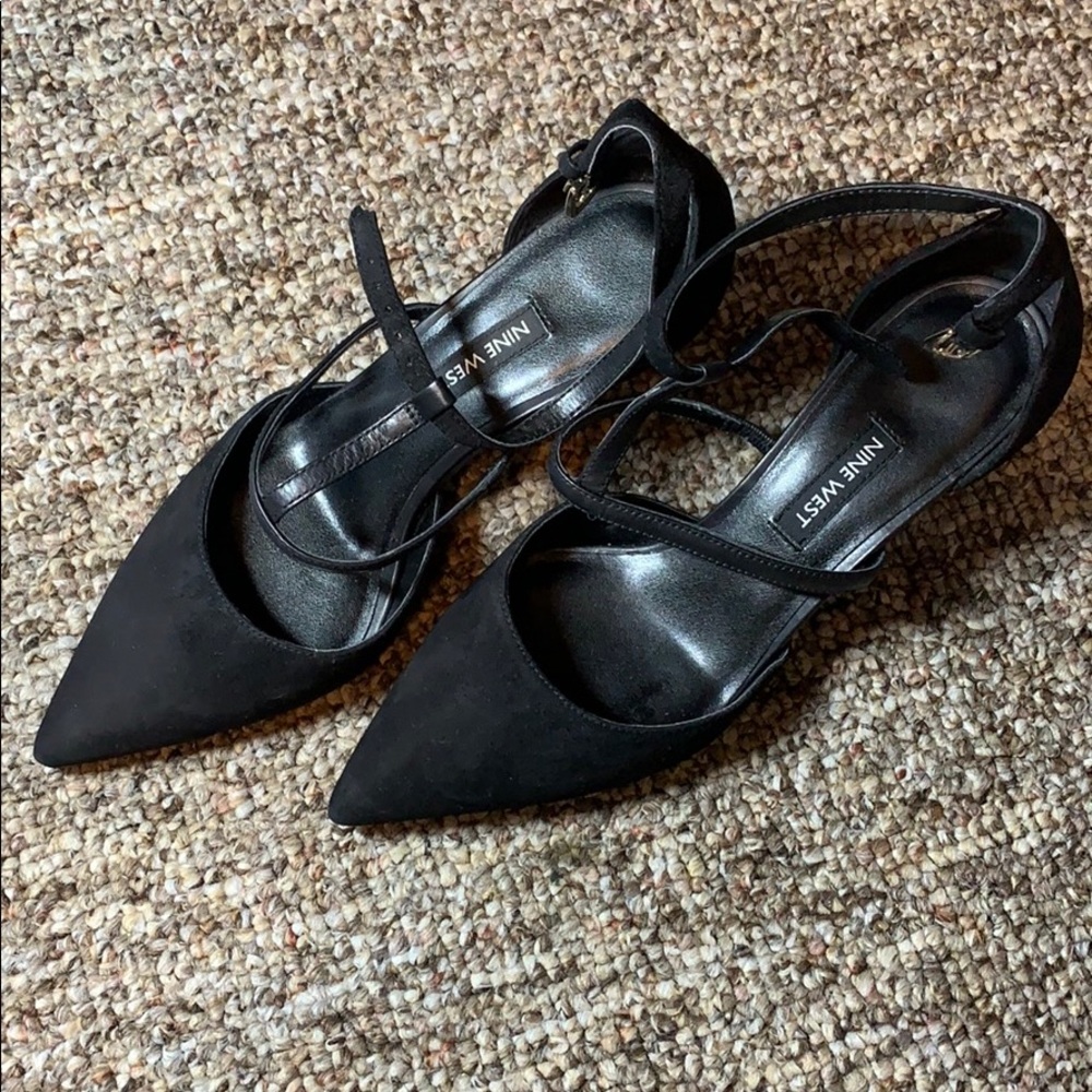 Nine West black high heels